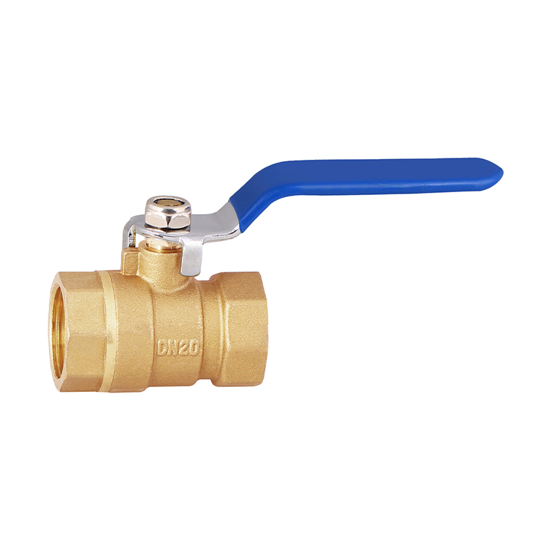 GH-1001 صمام كرة نحاسي بخيوط أنثوية مع مقبض مؤشر