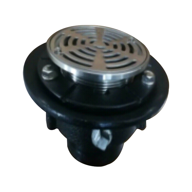 GH-6025 استنزاف دش قابل للتعديل من الحديد الزهر مع صر مستدير النحاس والمصفاة