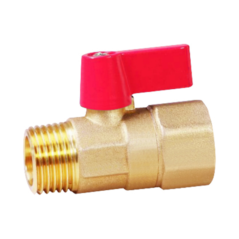 GH-1019 صمام كروي صغير مطروق من النحاس الأصفر، أنثى × ذكر