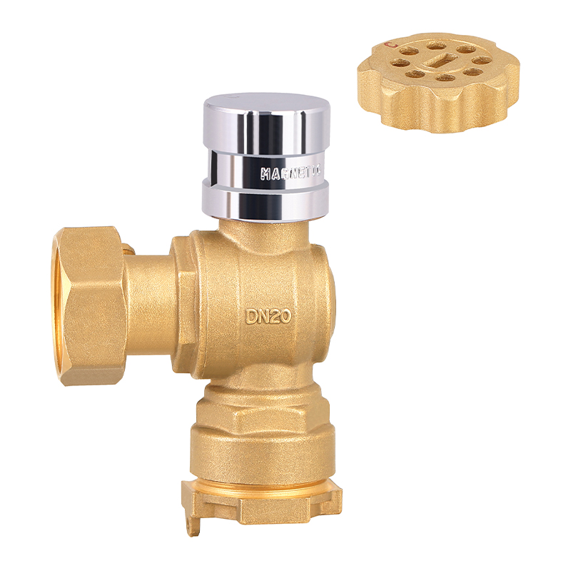 GH-1030 صمام مغناطيسي نحاسي لعداد المياه، مضاد للسرقة