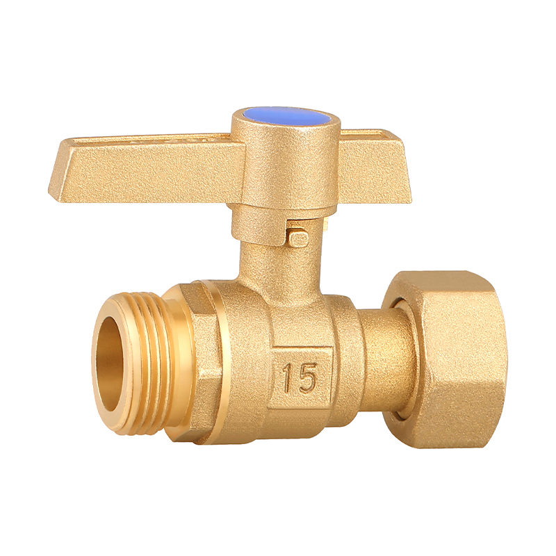 GH-1031 صمام الكرة القابل لقفل النحاس مع خيط خارجي ودوران