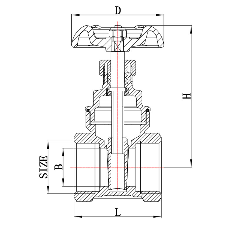GH-3001 النحاس صمام توقف