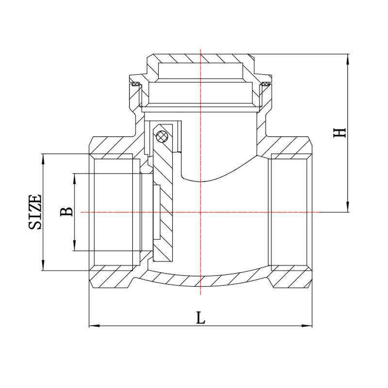 GH-4005 صمام فحص متأرجح نحاسي