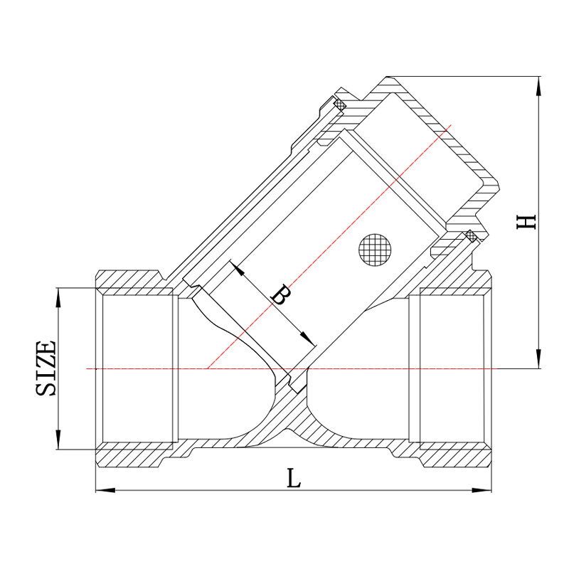GH-5001 مصفاة نحاسية على شكل حرف Y
